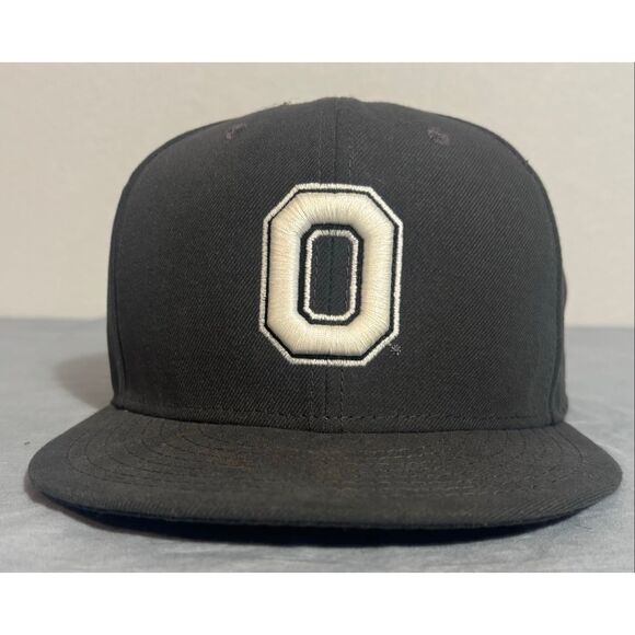 Ohio State Buckeyes New Era Hat 59Fifty Size 8 Gray 5950 OSU O Logo Fitted Cap - Picture 2 of 7